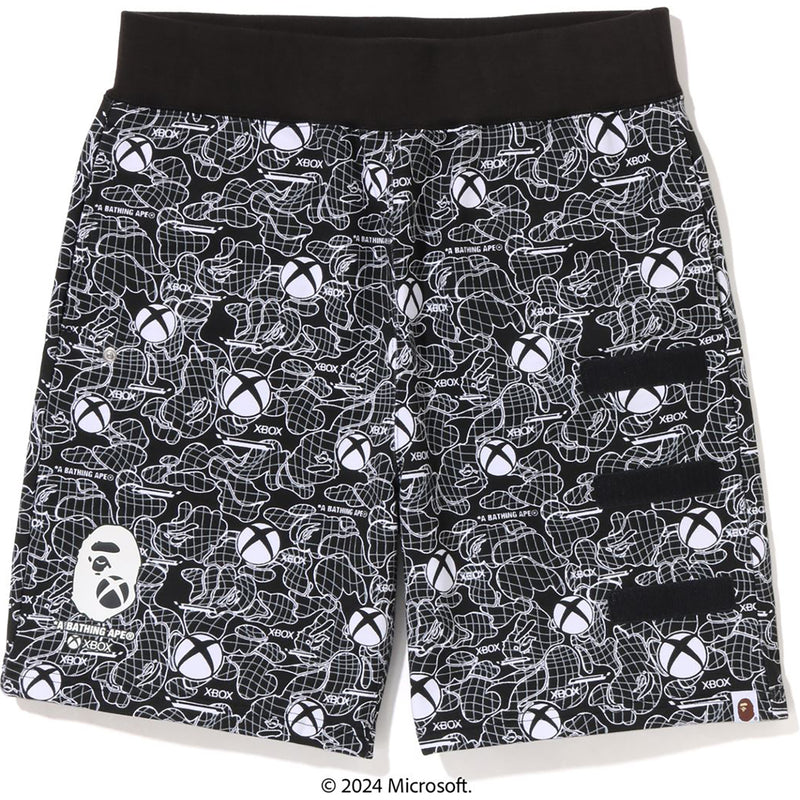 BAPE X XBOX CAMO SWEAT SHORTS MENS