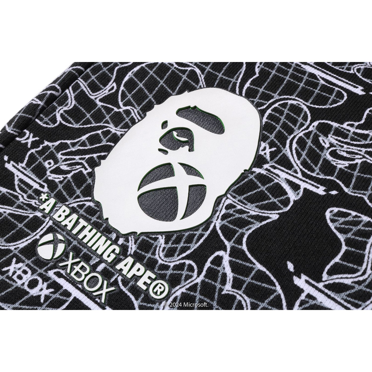 Bape top Bathing Ape Camo Skeleton Logo Fleece Sweat Shorts 7.5