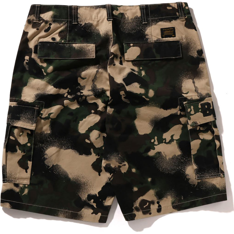 MAP CAMO REGULAR FIT CARGO SHORTS MENS