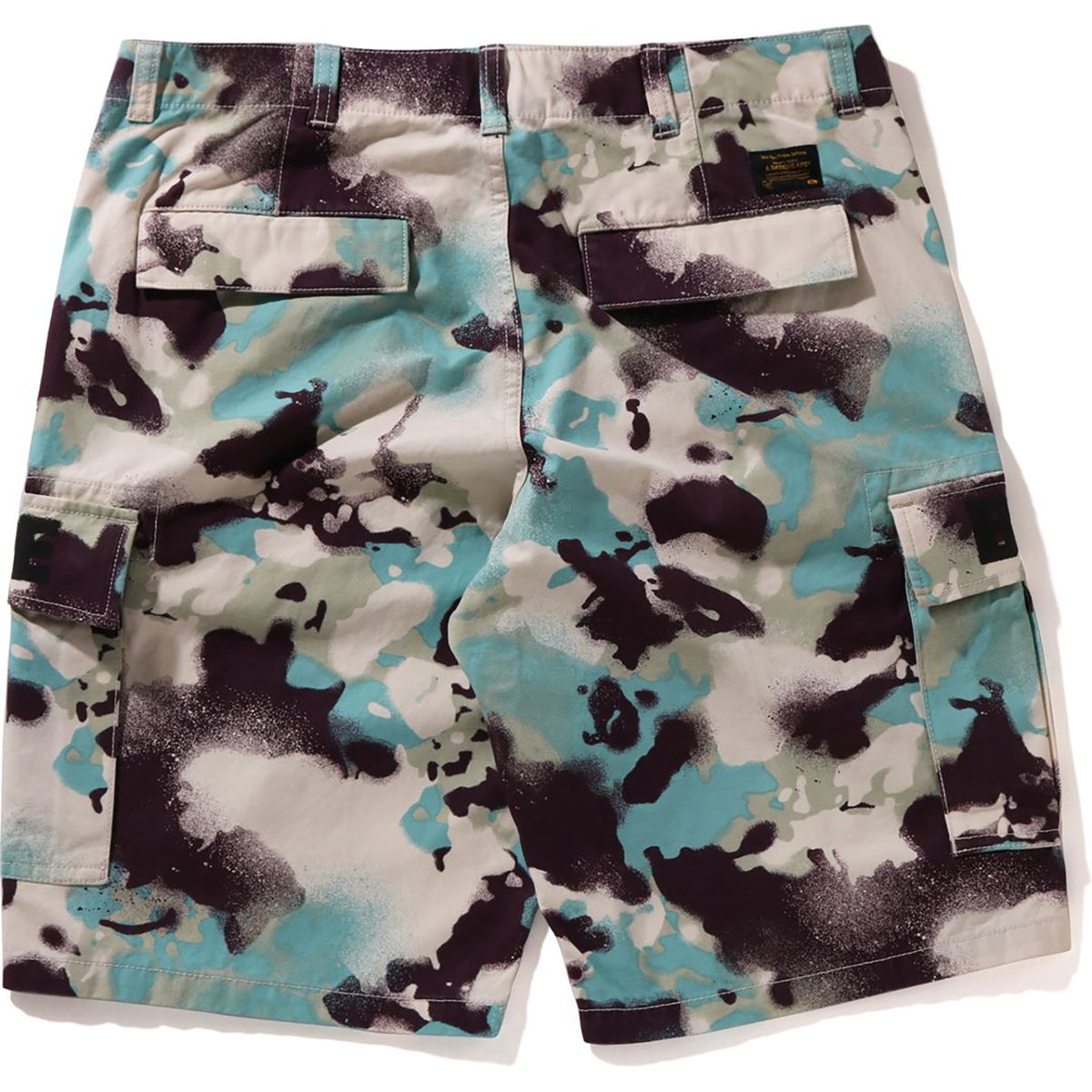 MAP CAMO REGULAR FIT CARGO SHORTS MENS