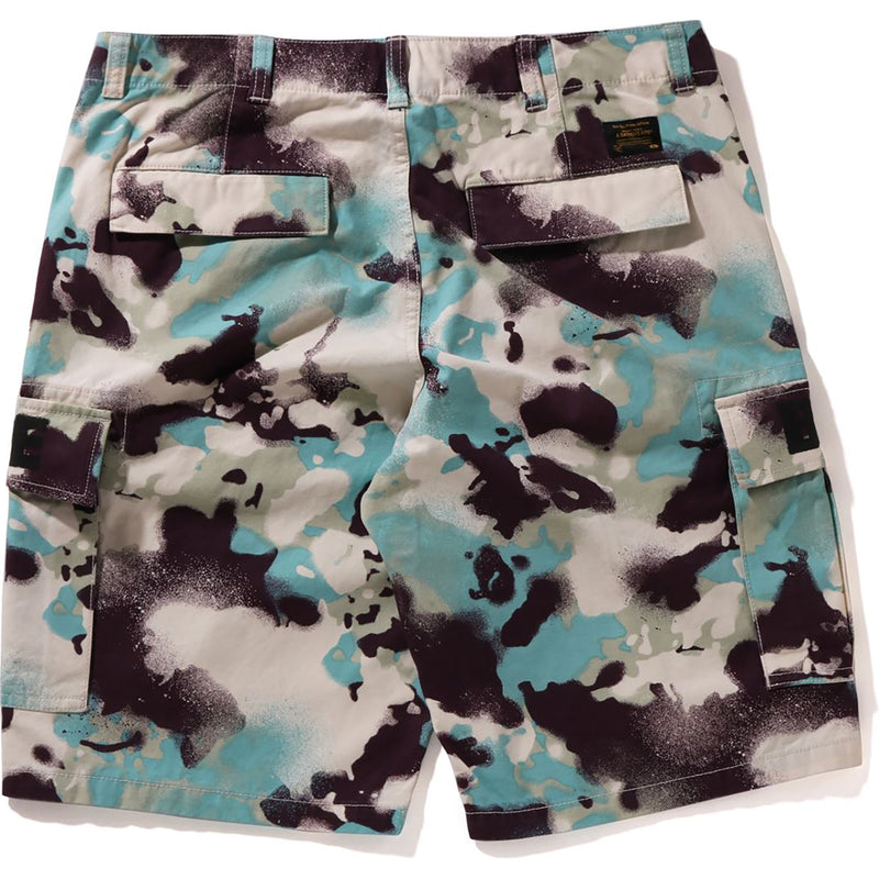 MAP CAMO REGULAR FIT CARGO SHORTS MENS