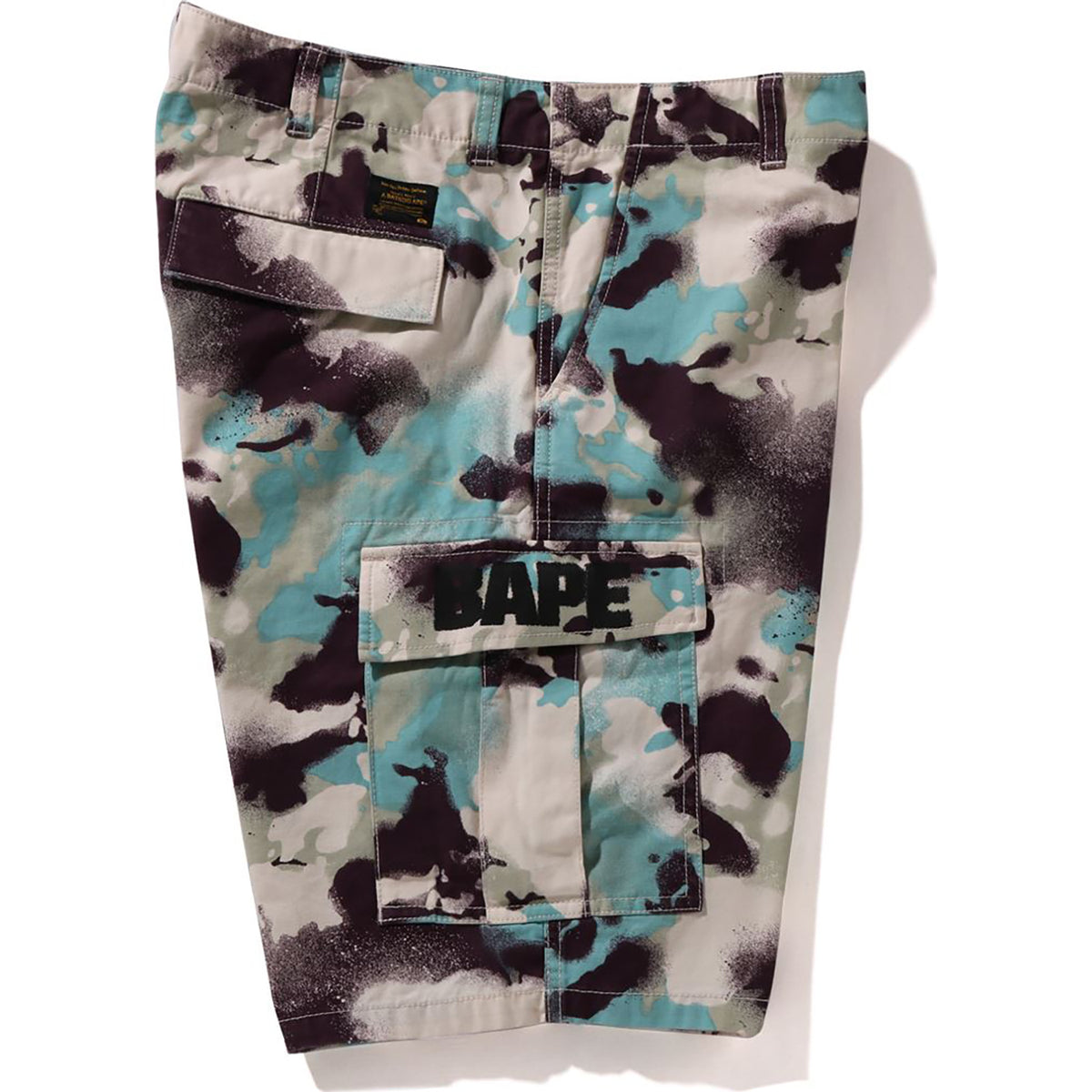 MAP CAMO REGULAR FIT CARGO SHORTS MENS