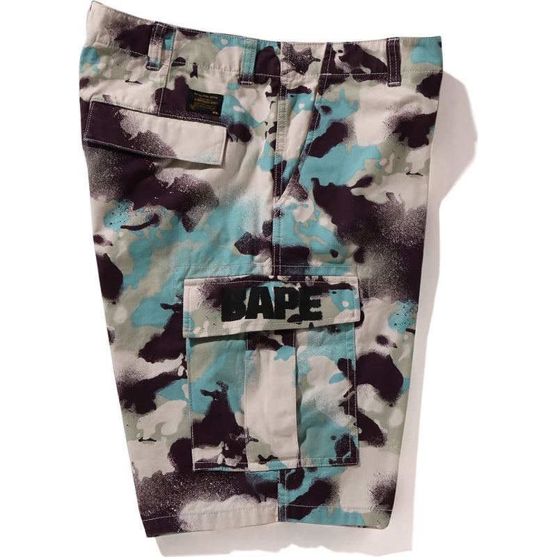 MAP CAMO REGULAR FIT CARGO SHORTS MENS