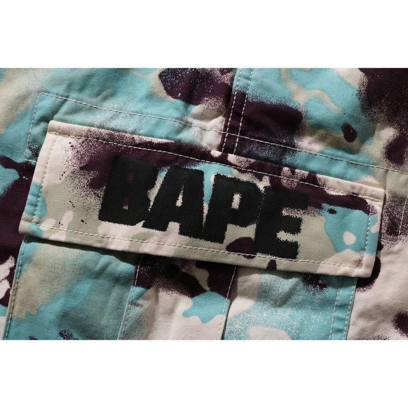 MAP CAMO REGULAR FIT CARGO SHORTS MENS
