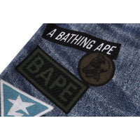 BAPE DENIM PRINT SWEAT SHORTS KIDS