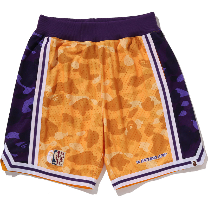 BAPE X M&N NBA - LOS ANGELES LAKERS SWINGMAN SHORTS MENS