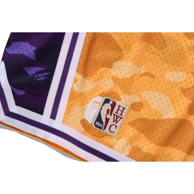 BAPE X M&N NBA - LOS ANGELES LAKERS SWINGMAN SHORTS MENS