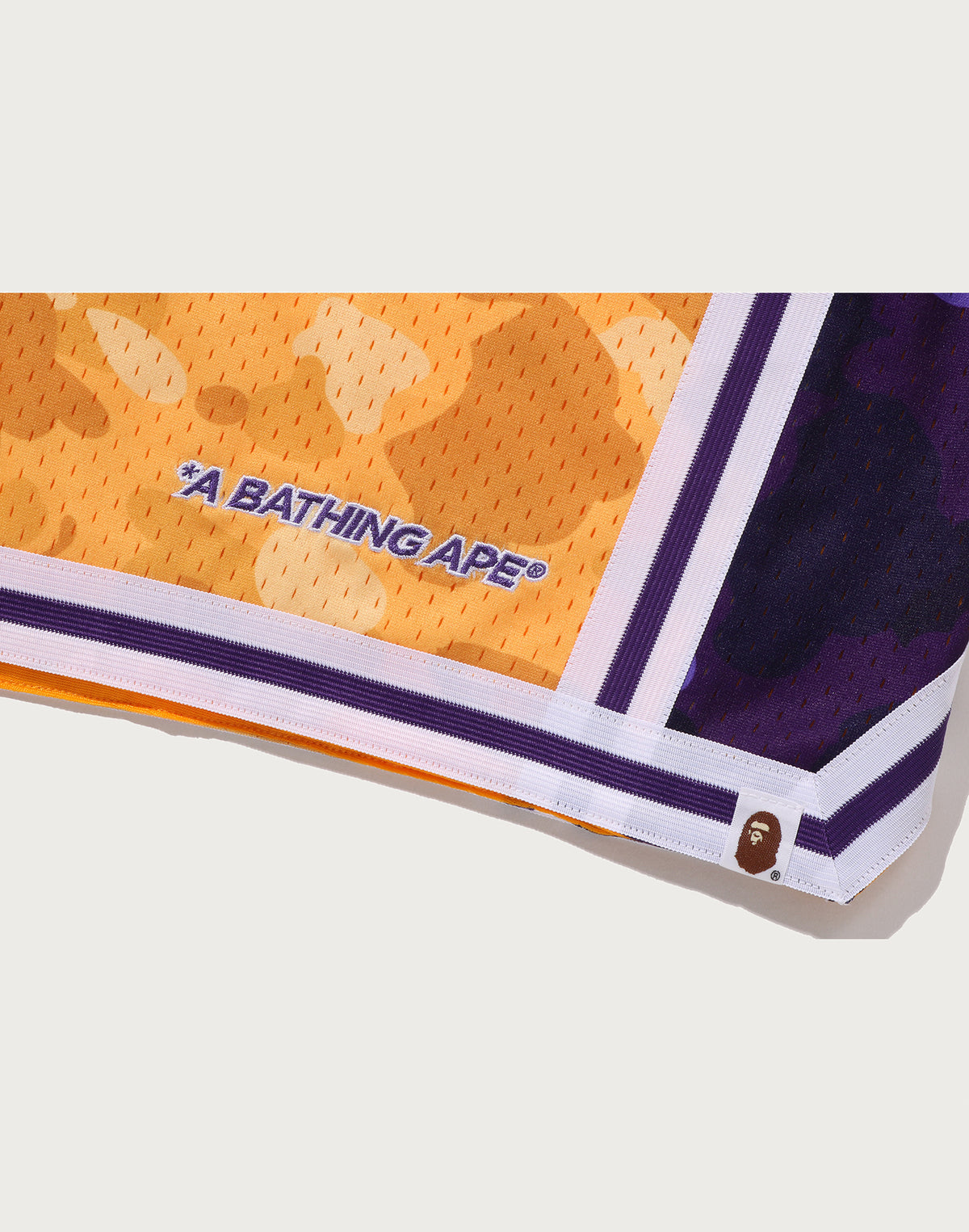 BAPE X M&N NBA - LOS ANGELES LAKERS SWINGMAN SHORTS MENS