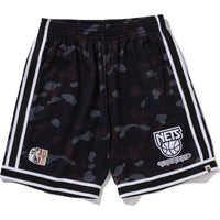 BAPE X M&N NBA - NEW JERSEY NETS SWINGMAN SHORTS MENS