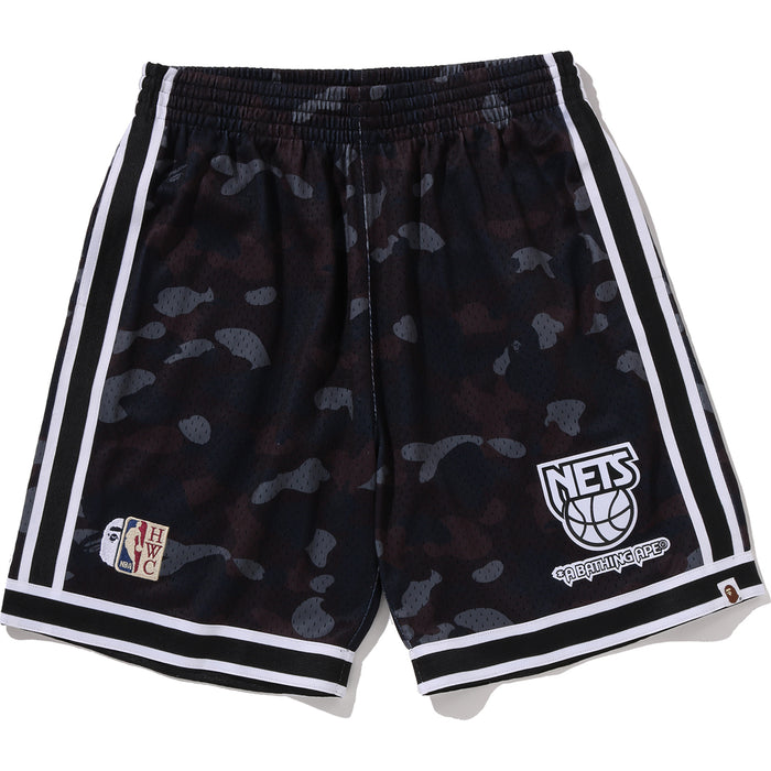 BAPE X M&N NBA - NEW JERSEY NETS SWINGMAN SHORTS MENS