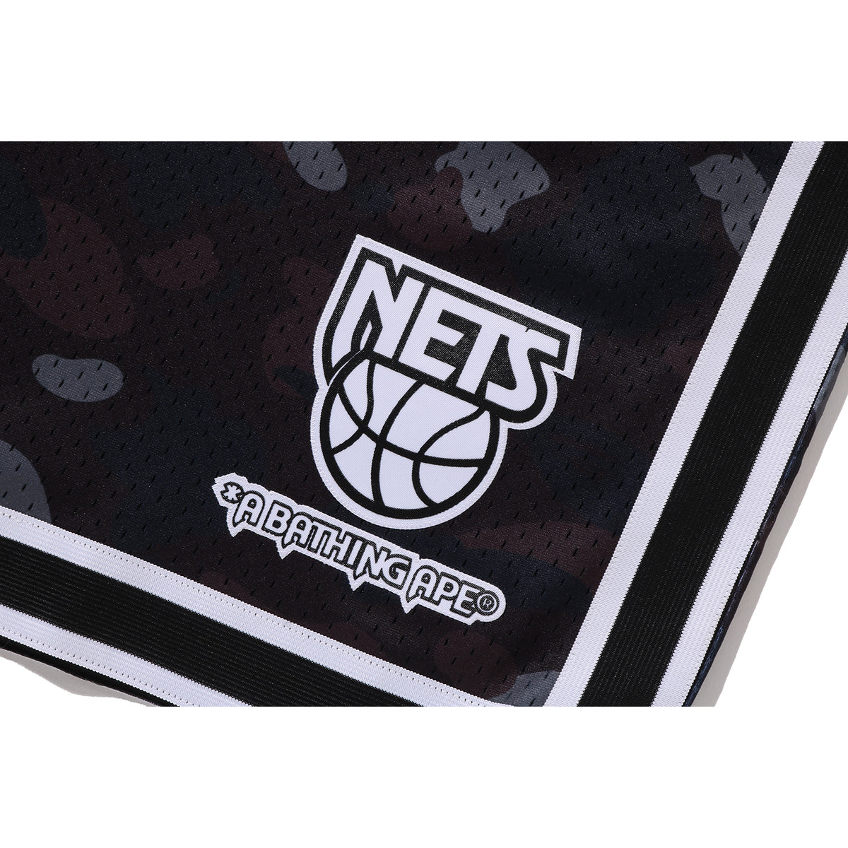 BAPE X M&N NBA - NEW JERSEY NETS SWINGMAN SHORTS MENS