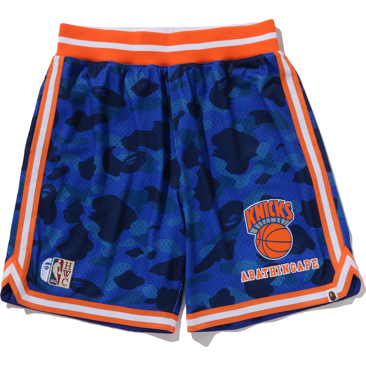 BAPE X M&N NBA - NEW YORK KNICKS SWINGMAN SHORTS MENS