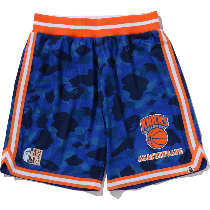 BAPE X M&N NBA - NEW YORK KNICKS SWINGMAN SHORTS MENS