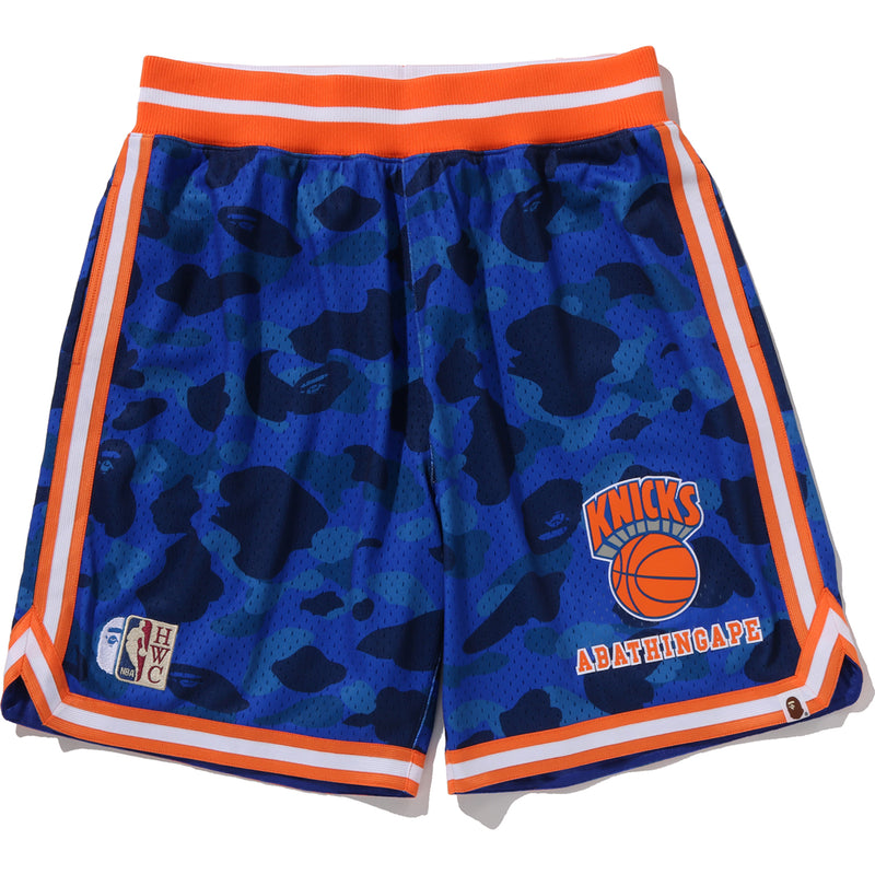 BAPE X M&N NBA - NEW YORK KNICKS SWINGMAN SHORTS MENS