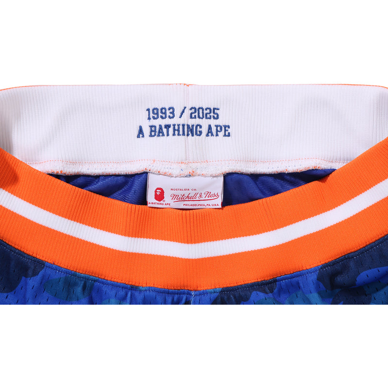 BAPE X M&N NBA - NEW YORK KNICKS SWINGMAN SHORTS MENS