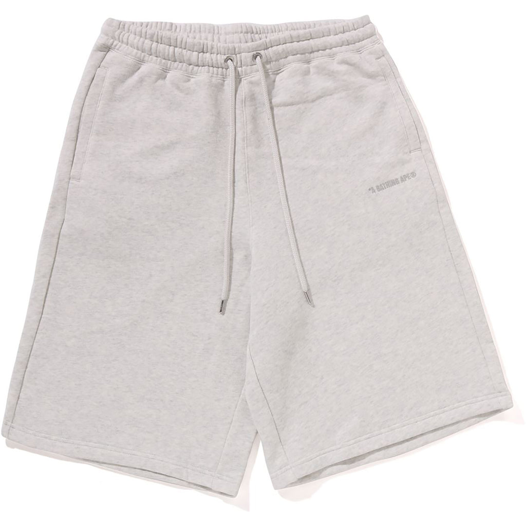 BATHING APE LOGO KNEE LENGTH RELAXED FIT SWEAT SHORTS MENS