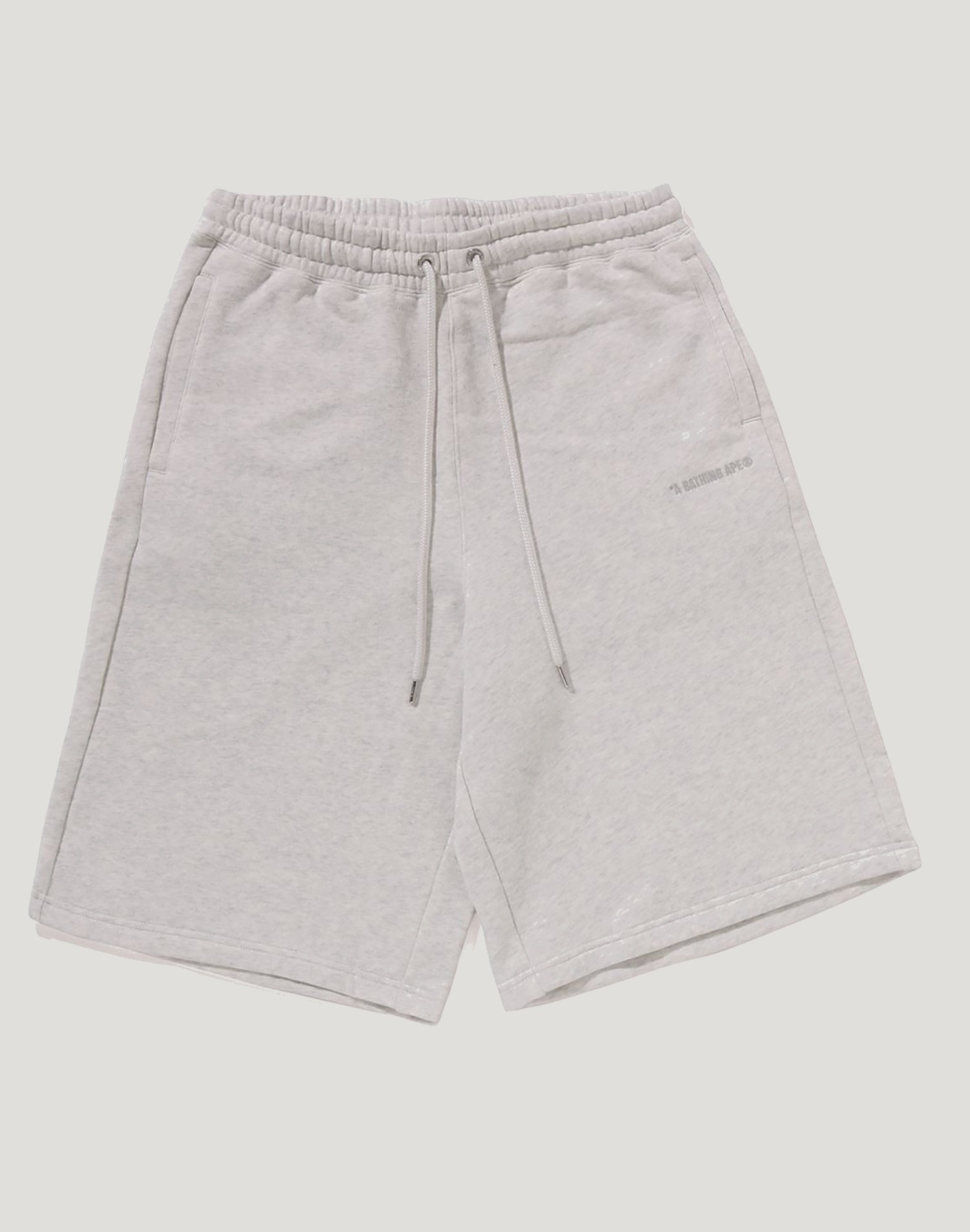 BATHING APE LOGO KNEE LENGTH RELAXED FIT SWEAT SHORTS MENS