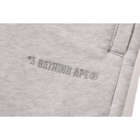 BATHING APE LOGO KNEE LENGTH RELAXED FIT SWEAT SHORTS MENS
