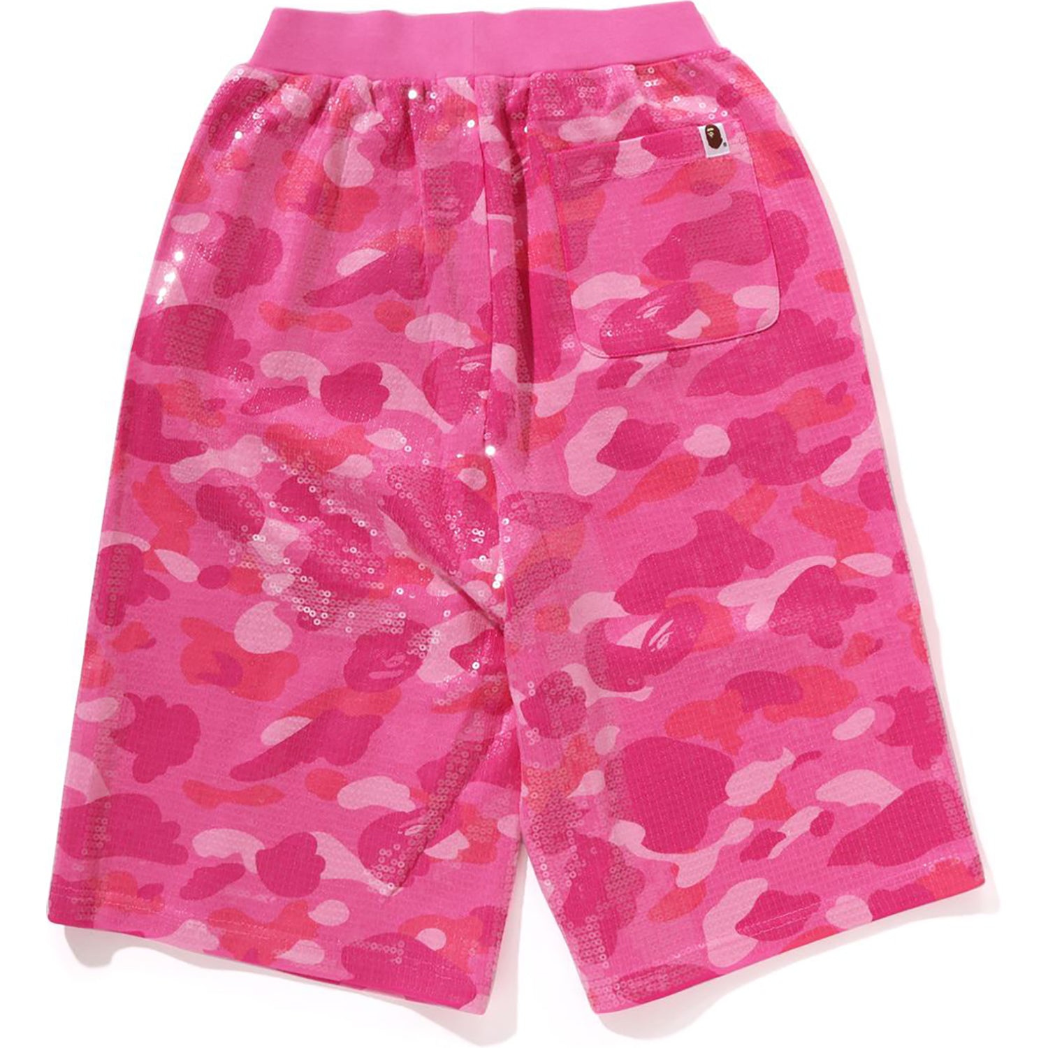 COLOR CAMO APE HEAD SEQUIN SWEAT SHORTS LADIES – us.bape.com