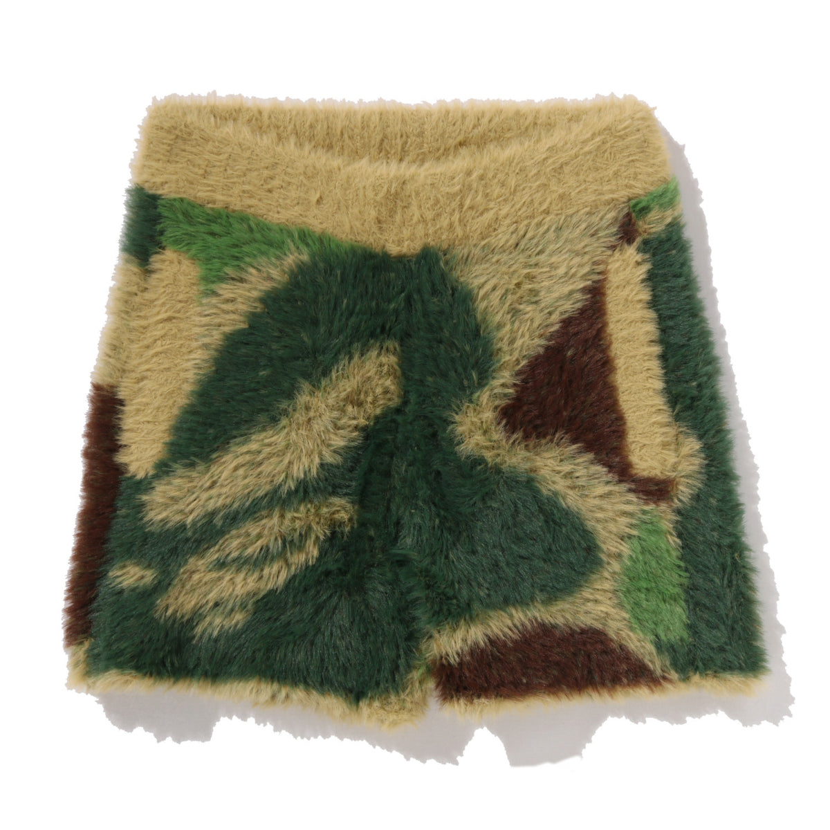 ABC CAMO LONG FUR JACQUARD SHORTS LADIES