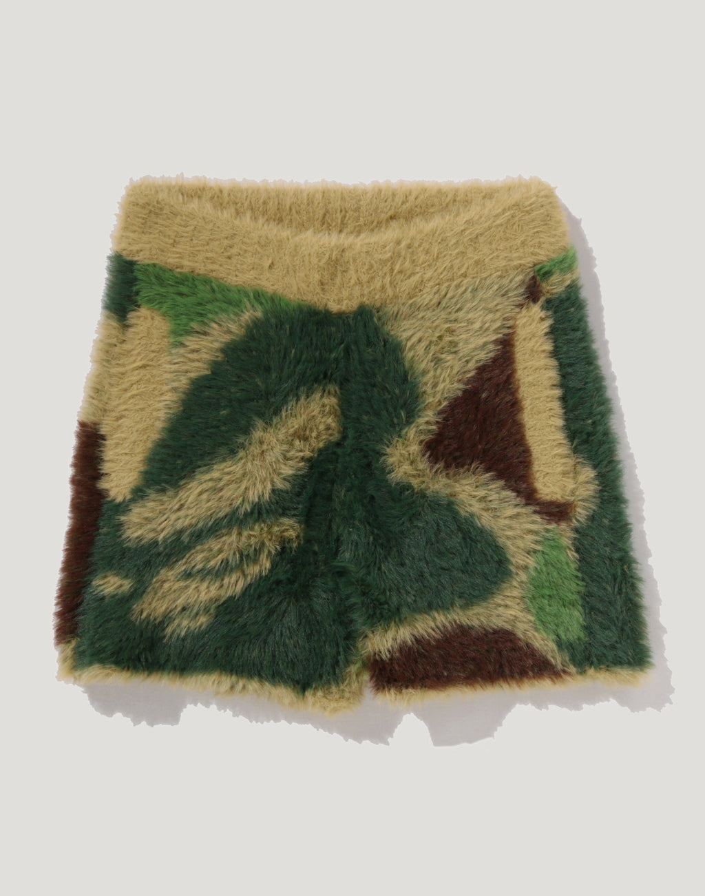 ABC CAMO LONG FUR JACQUARD SHORTS LADIES