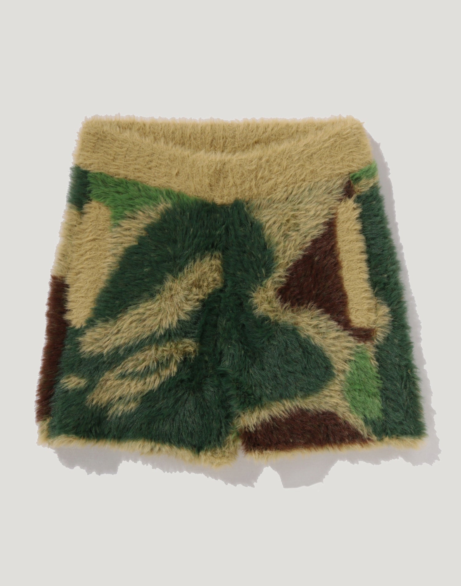 ABC CAMO LONG FUR JACQUARD SHORTS LADIES