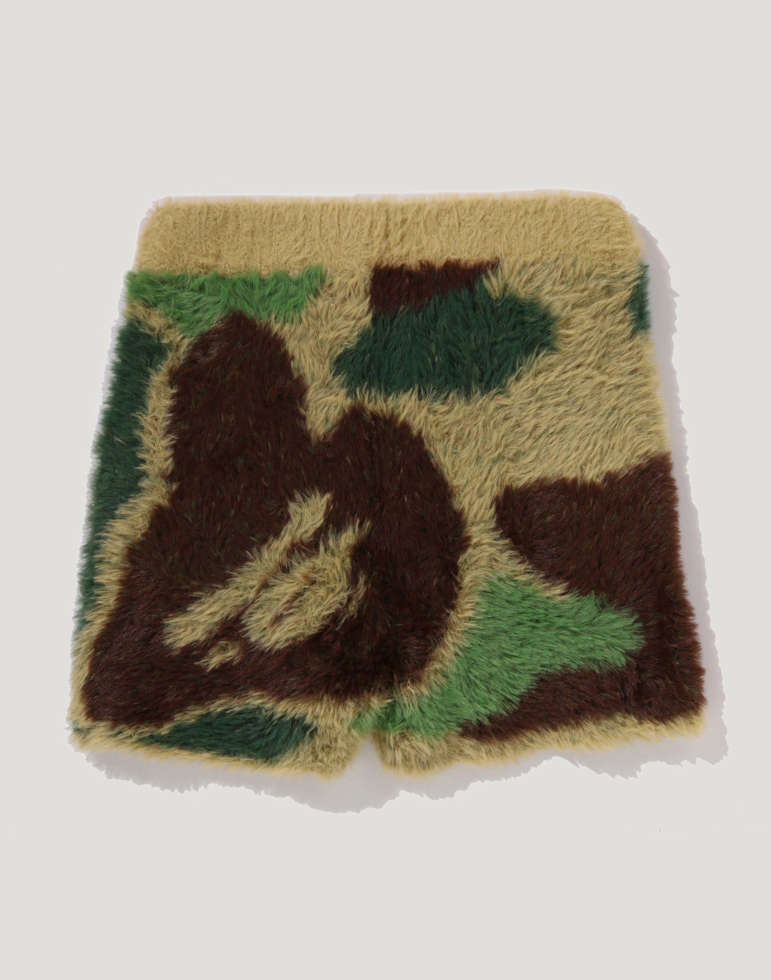ABC CAMO LONG FUR JACQUARD SHORTS LADIES