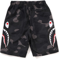 COLOR CAMO SIDE SHARK BEACH SHORTS KIDS