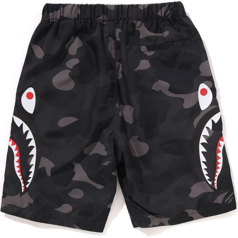 COLOR CAMO SIDE SHARK BEACH SHORTS KIDS