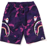 COLOR CAMO SIDE SHARK BEACH SHORTS KIDS