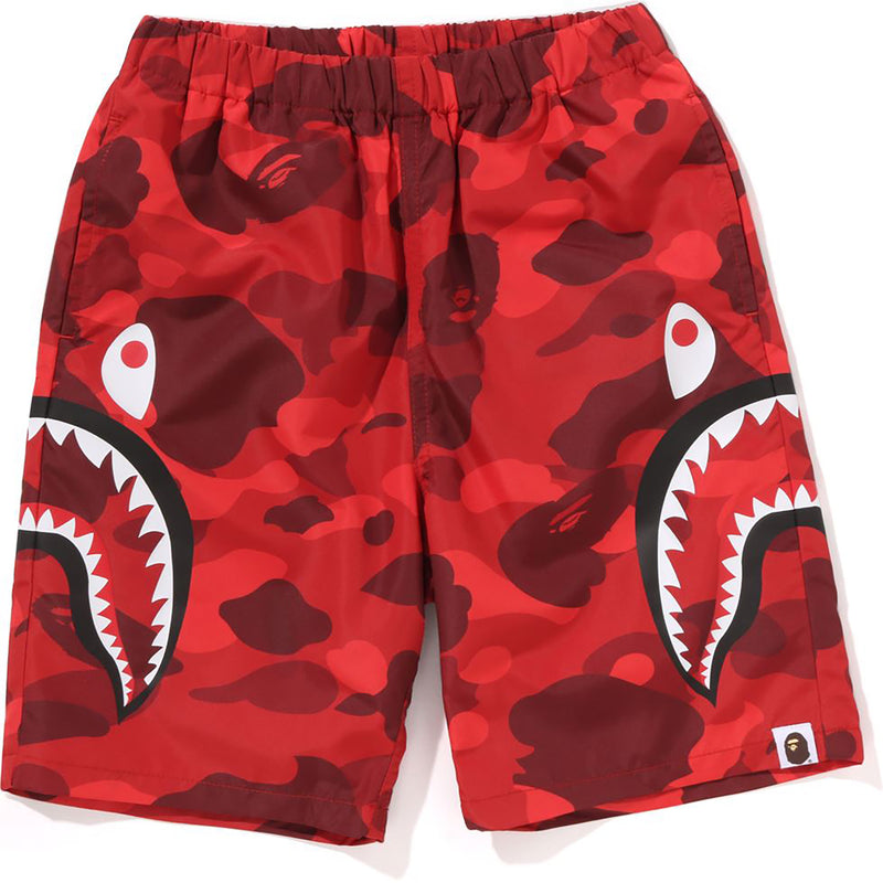 COLOR CAMO SIDE SHARK BEACH SHORTS KIDS