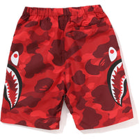 COLOR CAMO SIDE SHARK BEACH SHORTS KIDS
