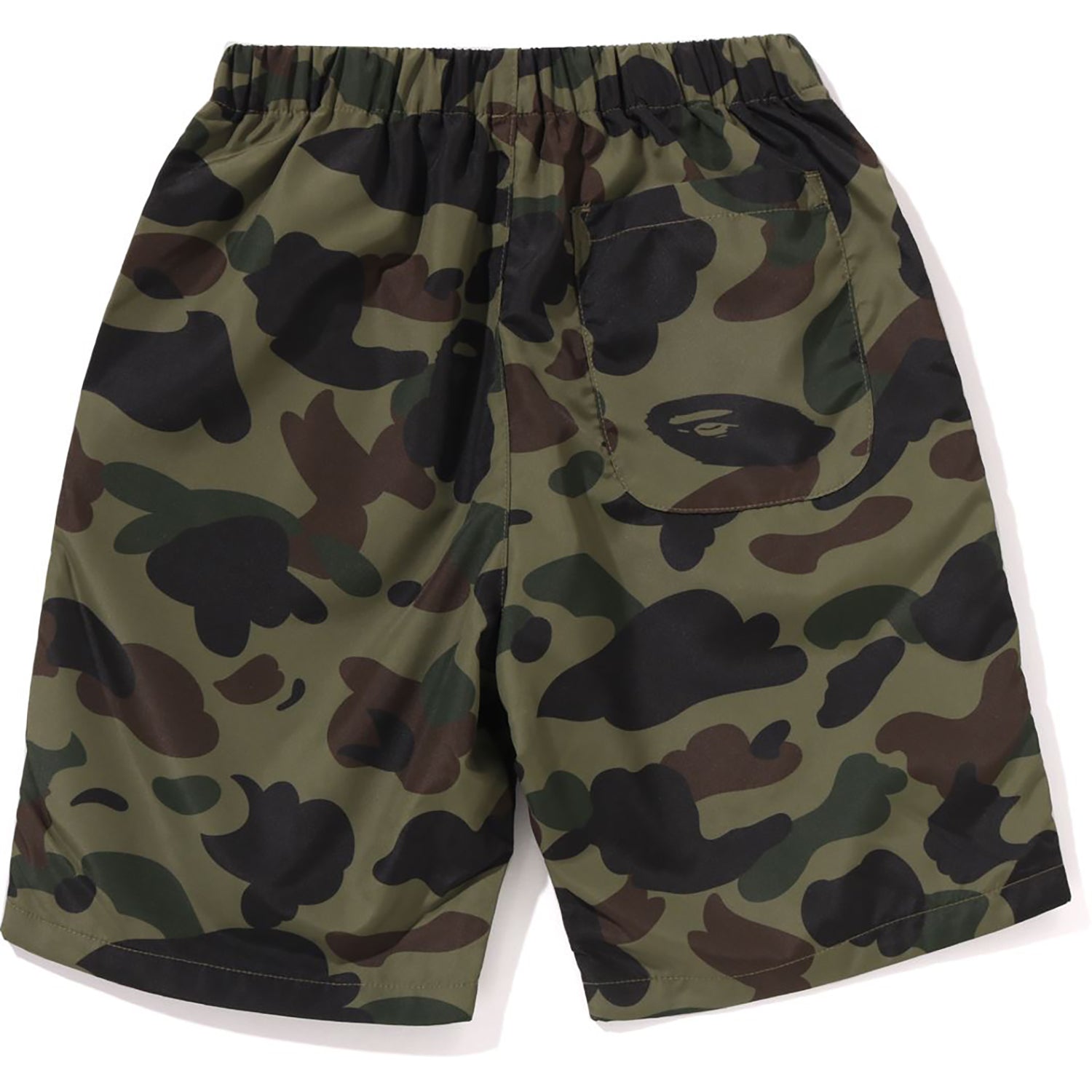 1ST CAMO ONE POINT BEACH SHORTS KIDS – us.bape.com