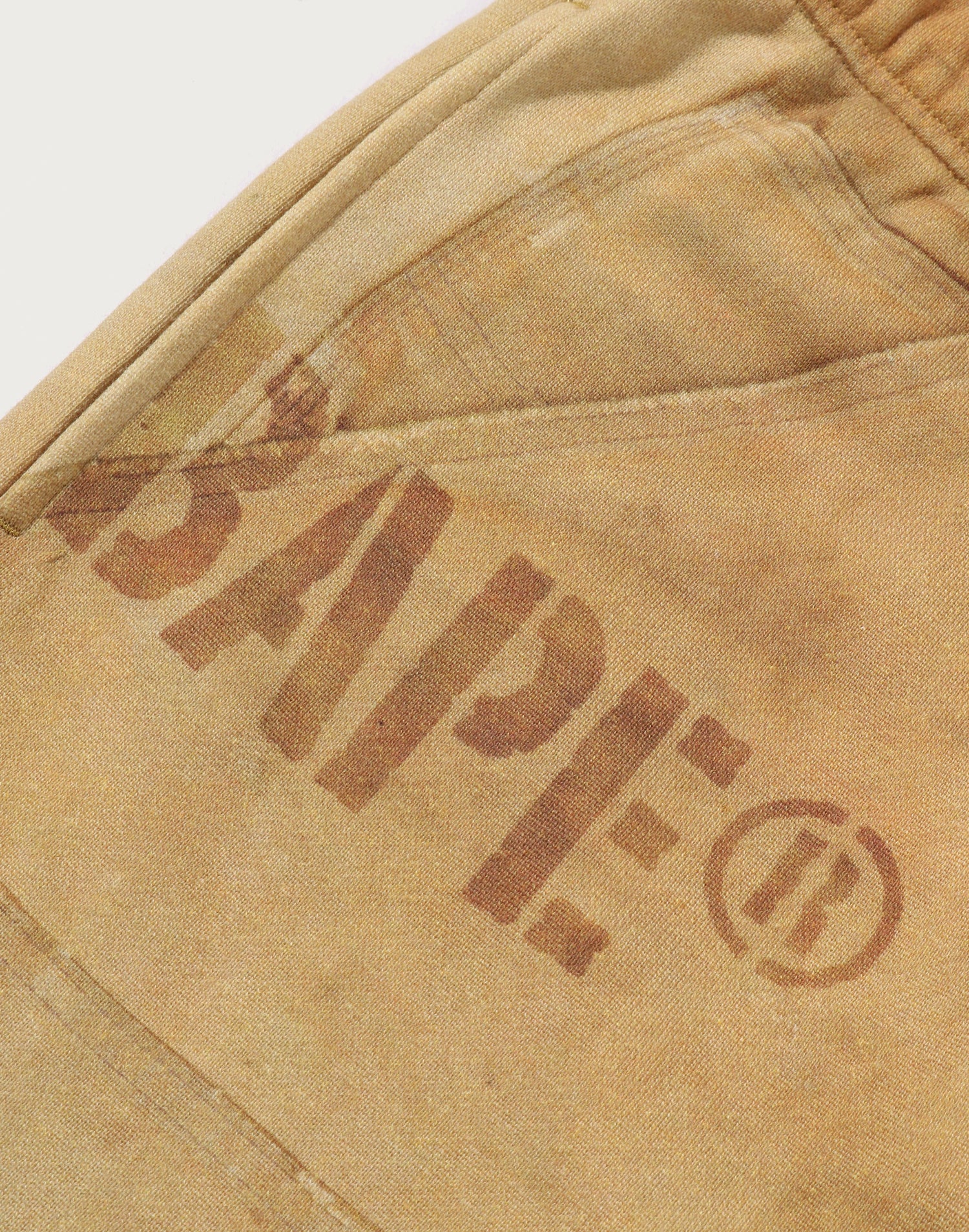 FAKE PRINT RELAXED FIT SWEAT SHORTS MENS