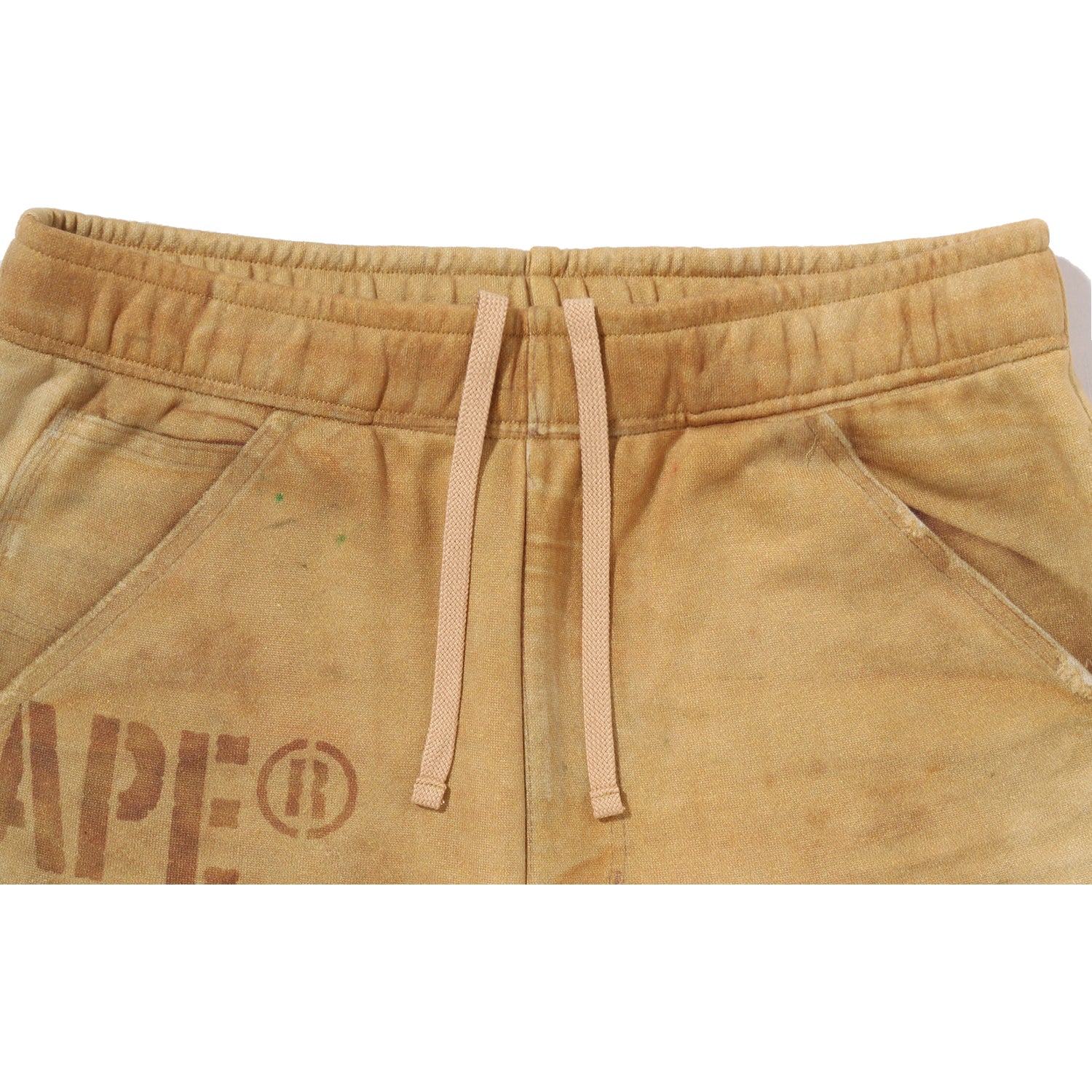 FAKE PRINT RELAXED FIT SWEAT SHORTS MENS