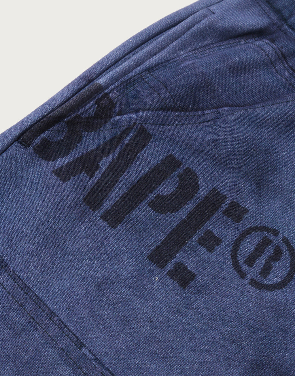 FAKE PRINT RELAXED FIT SWEAT SHORTS MENS