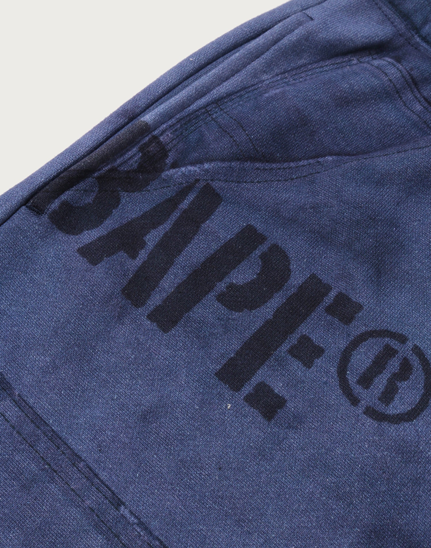 FAKE PRINT RELAXED FIT SWEAT SHORTS MENS