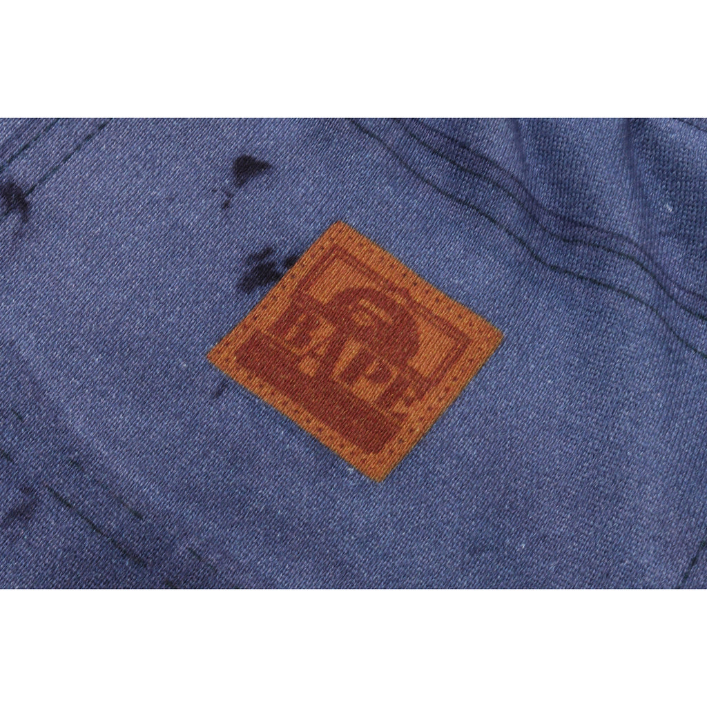 FAKE PRINT RELAXED FIT SWEAT SHORTS MENS