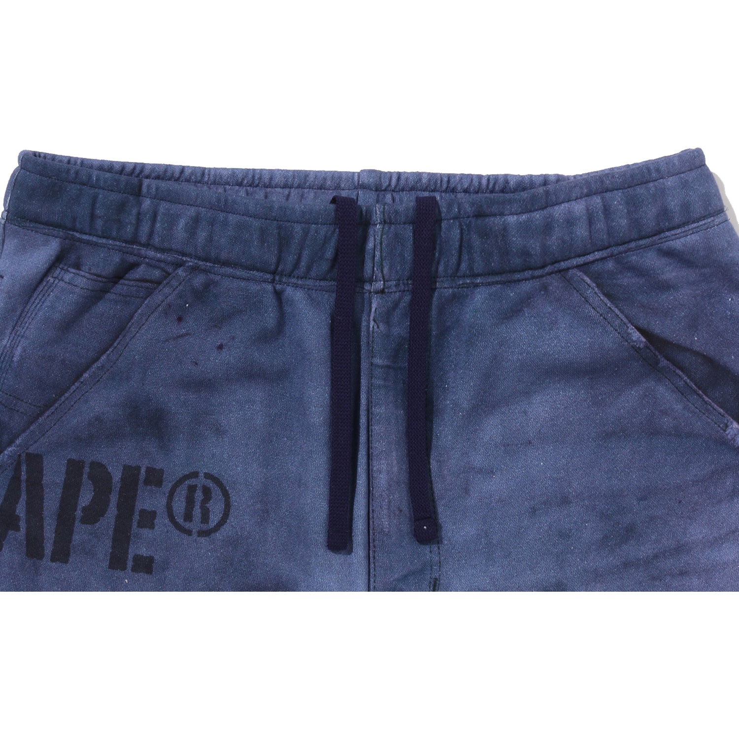 FAKE PRINT RELAXED FIT SWEAT SHORTS MENS
