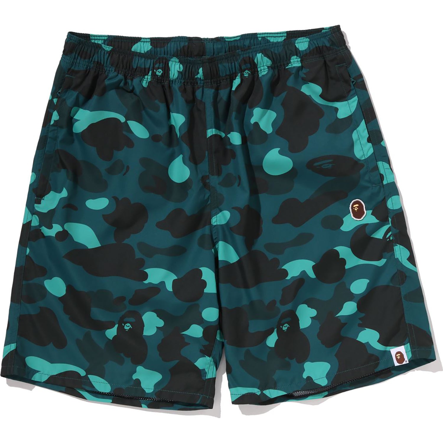 COLOR CAMO APE HEAD ONE POINT BEACH SHORTS MENS – us.bape.com