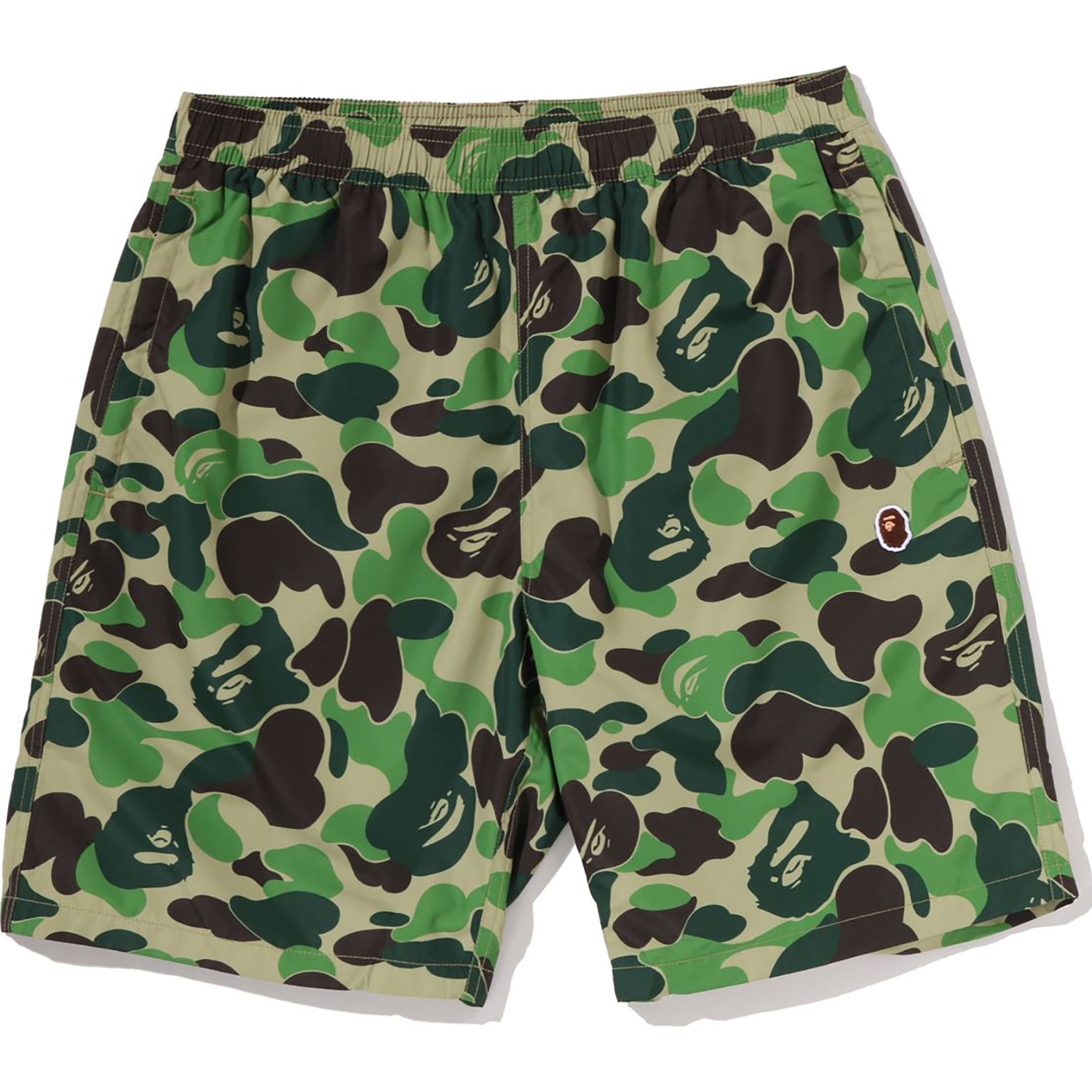 ABC CAMO APE HEAD ONE POINT BEACH SHORTS MENS – us.bape.com