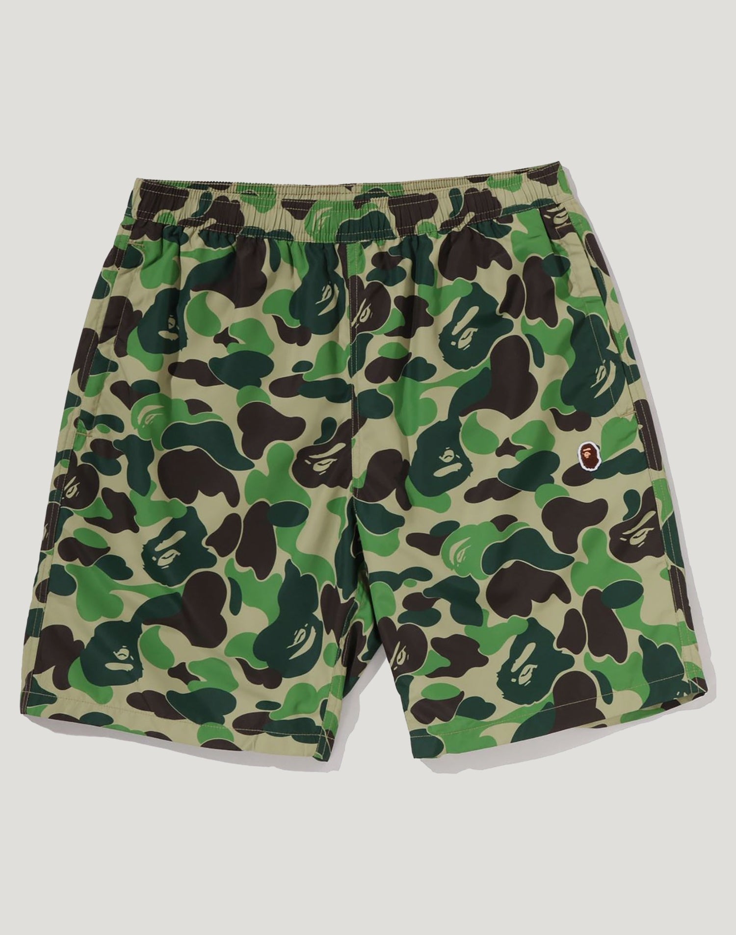 ABC CAMO APE HEAD ONE POINT BEACH SHORTS MENS – us.bape.com