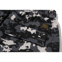 MULTI PIXEL CAMO BAPE STA LOGO CARGO RELAXED FIT SWEAT SHORTS MENS