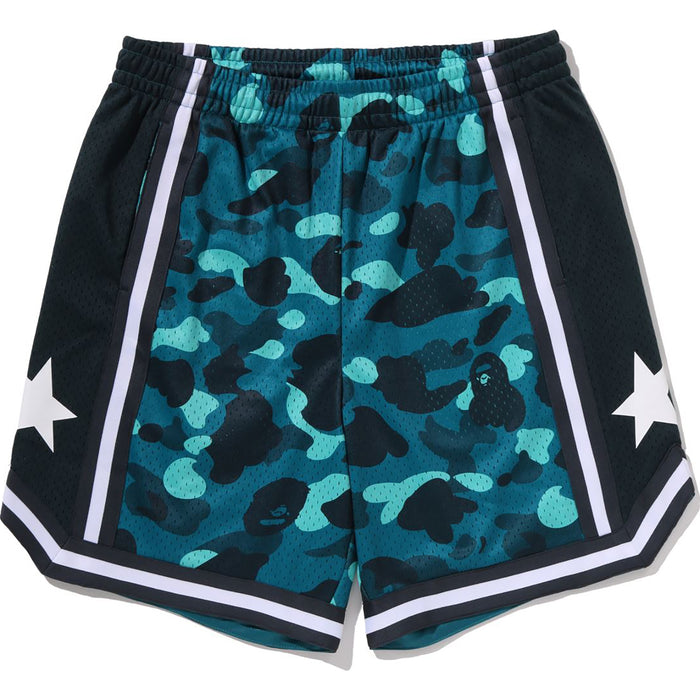 COLOR CAMO MESH RELAXED FIT SHORTS MENS