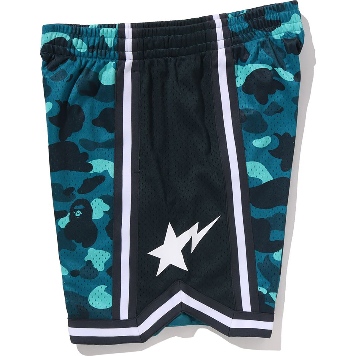 COLOR CAMO MESH RELAXED FIT SHORTS MENS