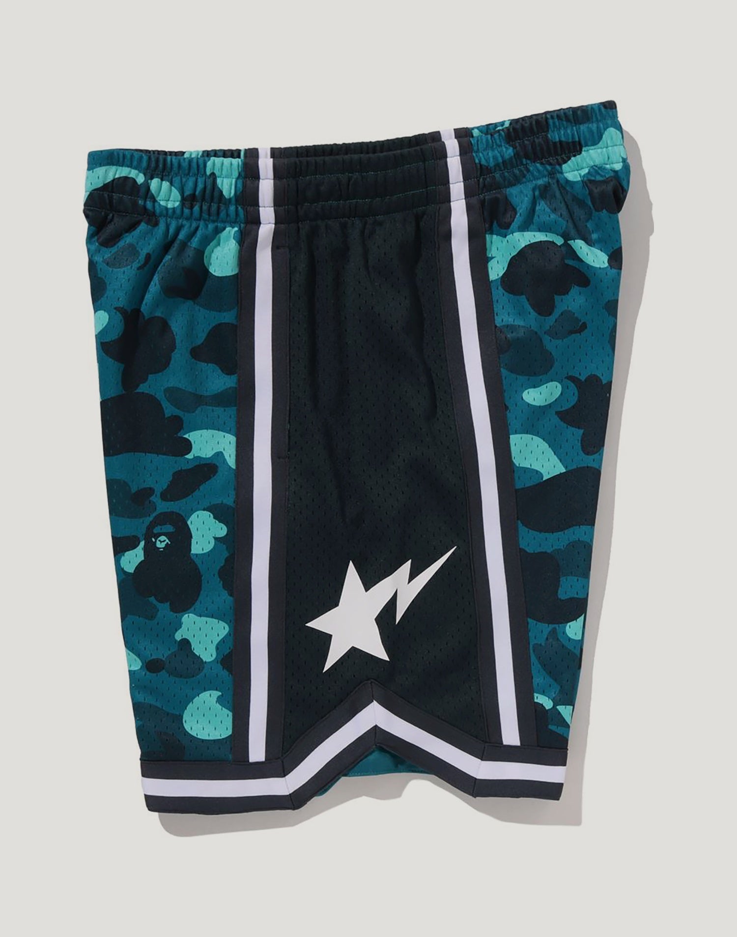 COLOR CAMO MESH RELAXED FIT SHORTS MENS