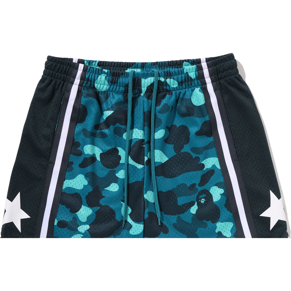 COLOR CAMO MESH RELAXED FIT SHORTS MENS