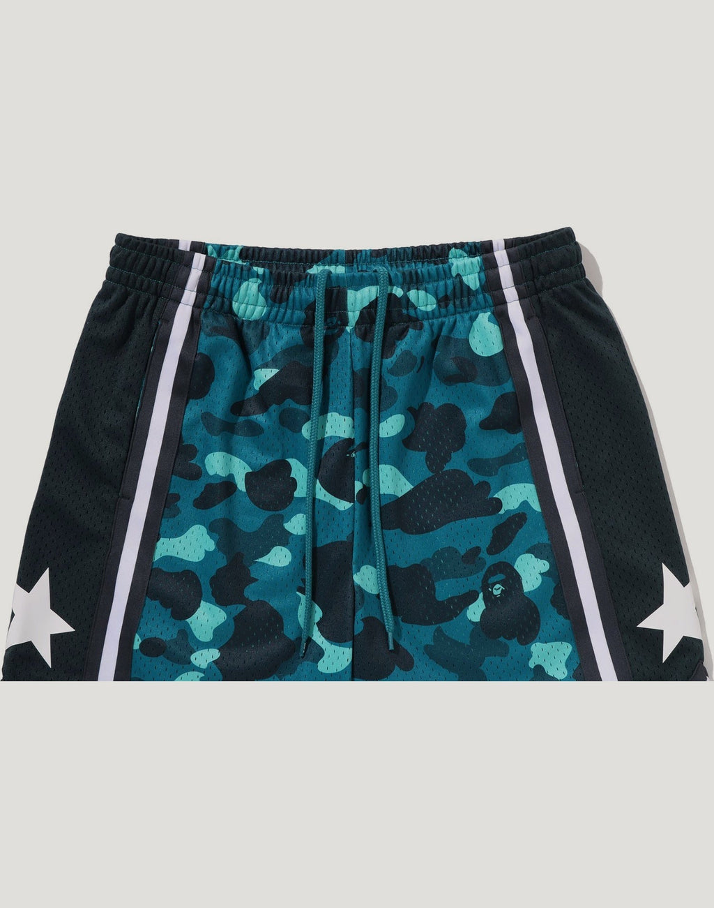 COLOR CAMO MESH RELAXED FIT SHORTS MENS