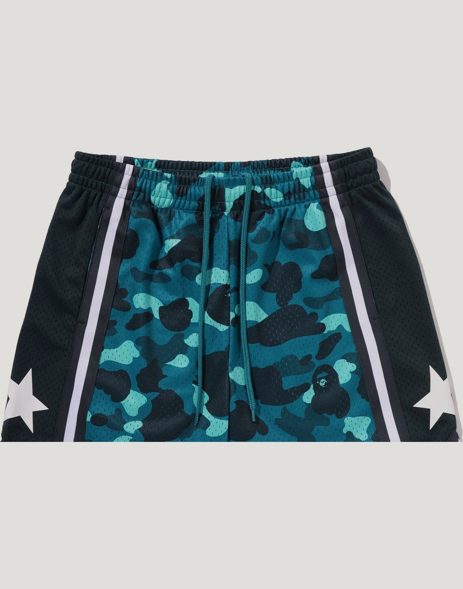 COLOR CAMO MESH RELAXED FIT SHORTS MENS
