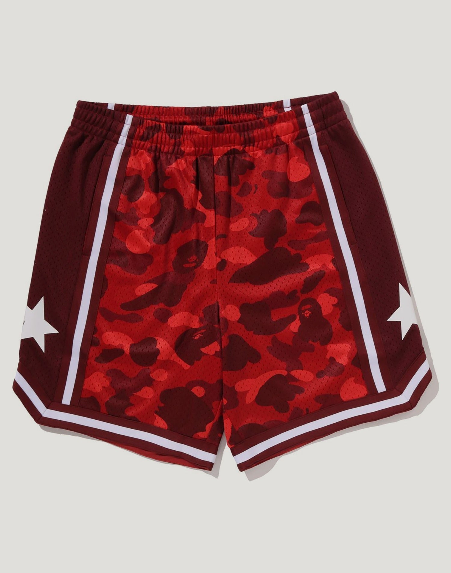 COLOR CAMO MESH RELAXED FIT SHORTS MENS